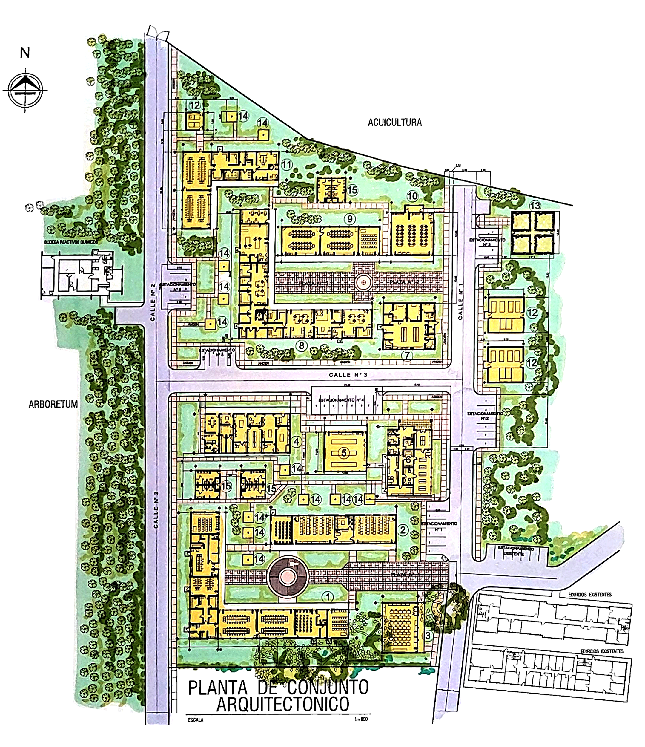 Universidad Nacional Agraria, proyecto de diseño de centros educativos en Managua, Managua (2 de 14)