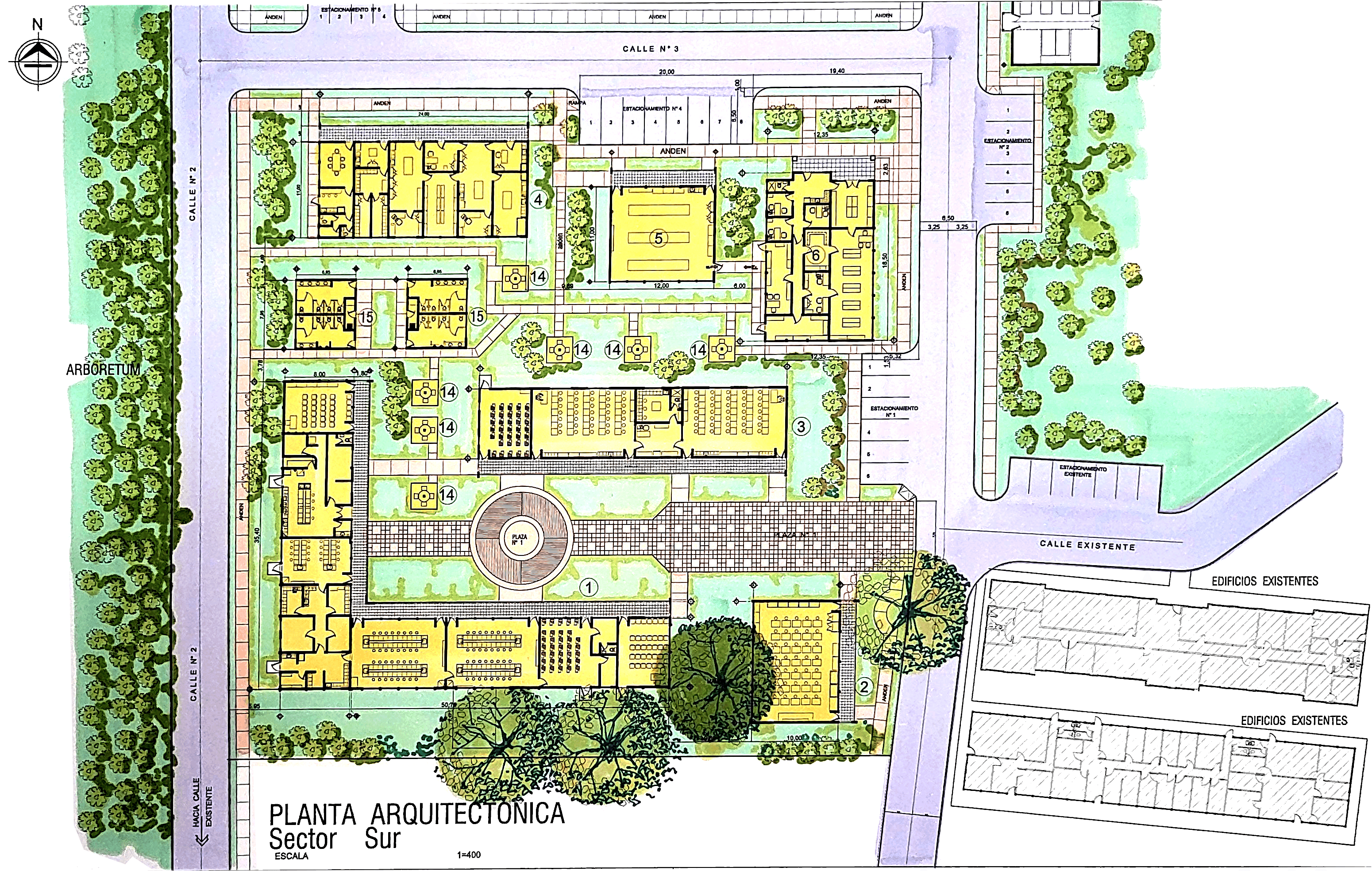 Universidad Nacional Agraria, proyecto de diseño de centros educativos en Managua, Managua (3 de 14)